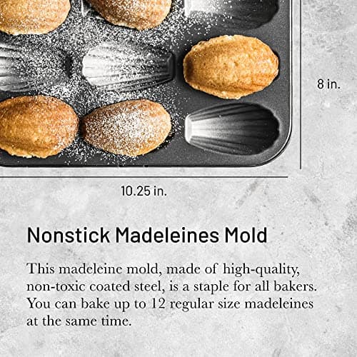 Plaque 12 madeleines De Buyer acier antiadhésif