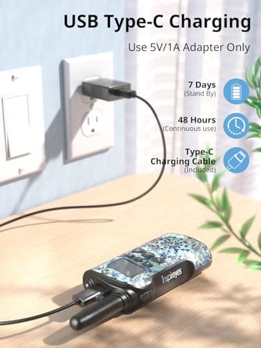Talkie-Walkie Enfant Inspireyes Rechargeable Lot de 2