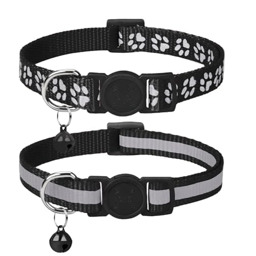 Collier chat Taglory T-CCO71, lot de 2, boucle qui cède
