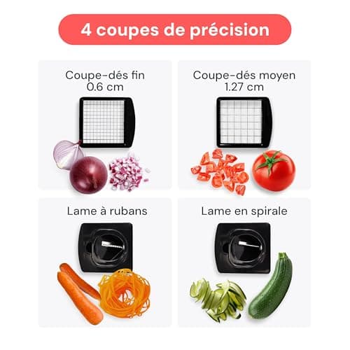 Fullstar Hachoir Legumes 4-en-1 Blanc