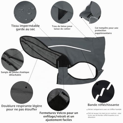 Imperméable Chien Mile High Life Réfléchissant