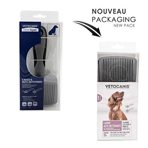 Peigne Chien Vetocanis Dents Alternées Inoxydable