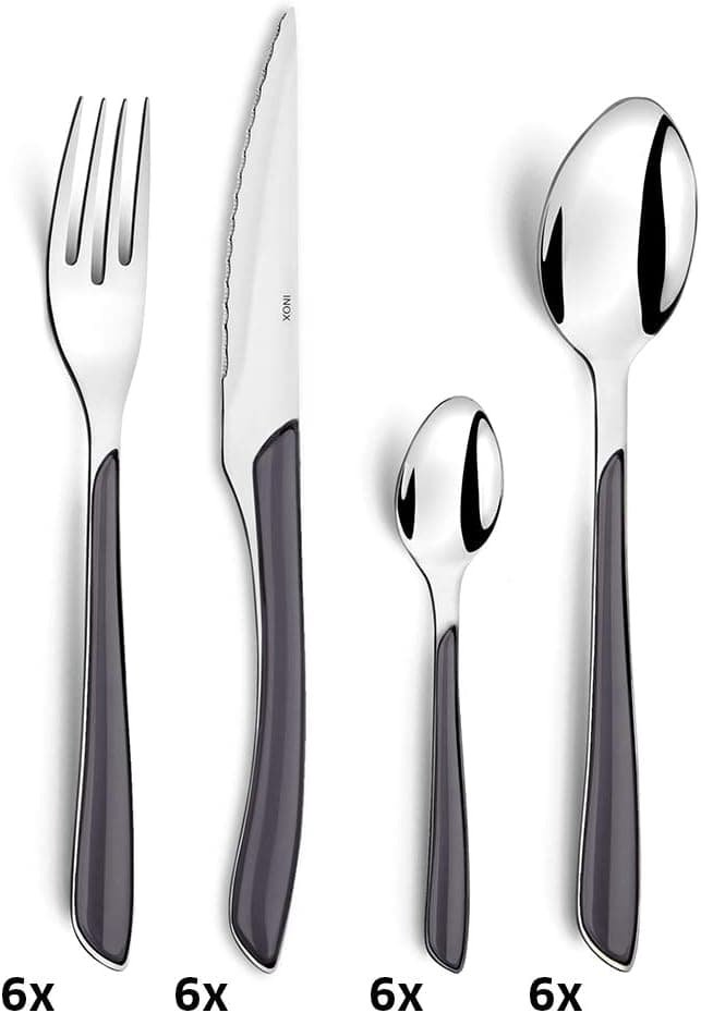 Coffret 24 Couverts Amefa ECLAT - Gris