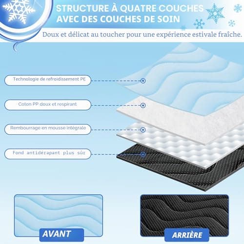 Tapis rafraîchissant BaoDan 70x100 cm sans gel