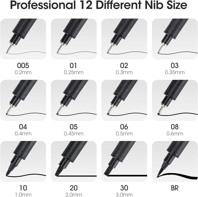 Stylos Pointe Fine TWOHANDS - Pack de 12