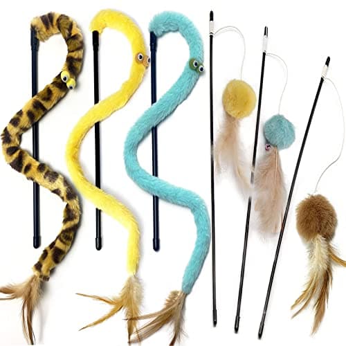 Jouet chat GingerUPer CatToys001, 3 cannes et 3 balles