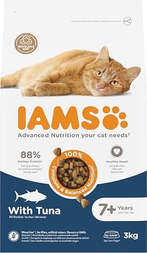 Croquettes IAMS Advanced Nutrition Chat Senior 7+ Thon 3 kg