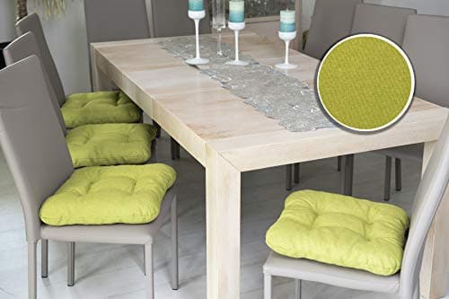 Synnypillow Set 4 galettes 40x40 Vert Limone