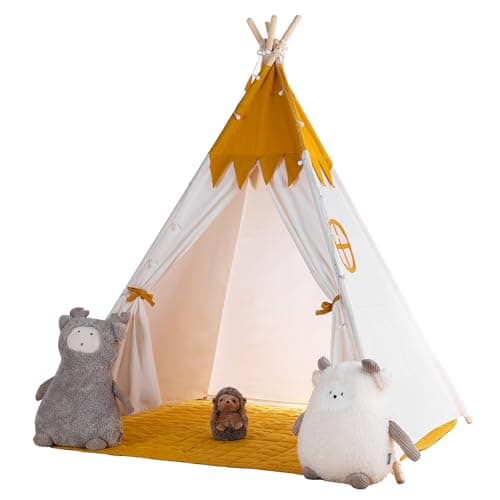 Tipi enfant besrey BR-H904 Poussin Jaune coton et pin