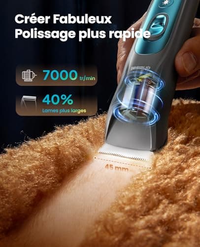 Tondeuse chien oneisall FC10 4-en-1 avec lumière LED