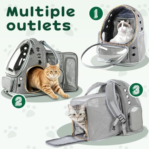 Sac à dos chat Wuciray extensible avec attache interne