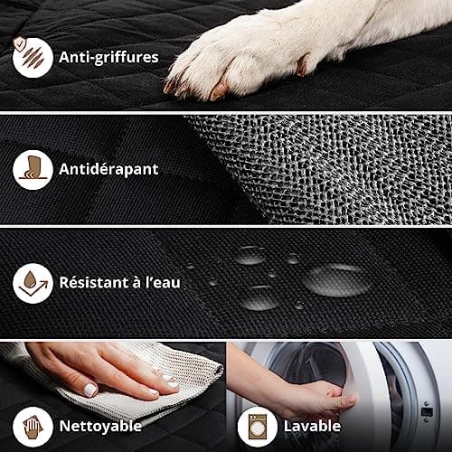 Housse de siège auto AMZPET 133 cm compatible Isofix