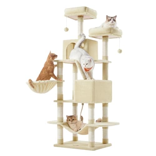 Arbre à Chat Feandrea 168 cm 5 Niveaux 13 Griffoirs
