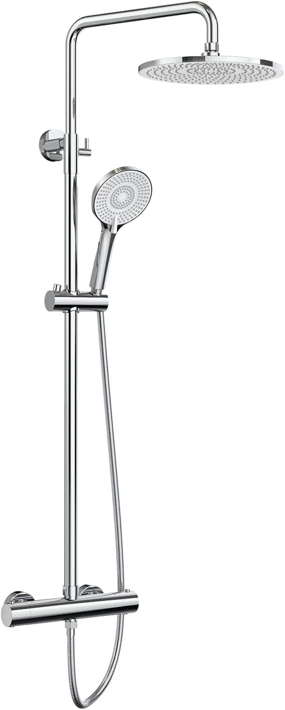 Colonne de Douche Thermostatique Rainsworth - 25cm, Haute Pression