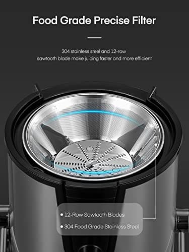 FOHERE Centrifugeuse 800W Inox 3 Vitesses