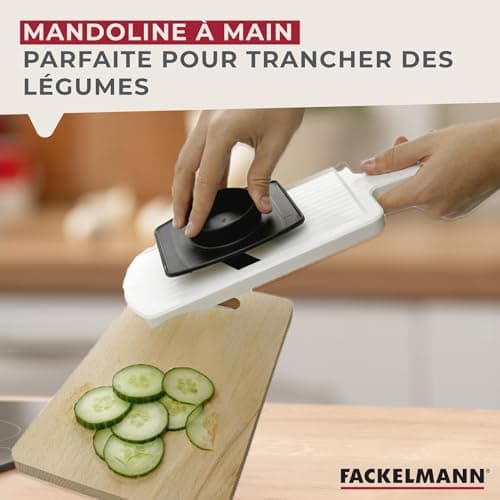 Mandoline inox double face Fackelmann