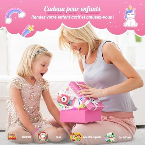 Appareil Photo Enfant TIATUA S3 Licorne Rose 32 Go