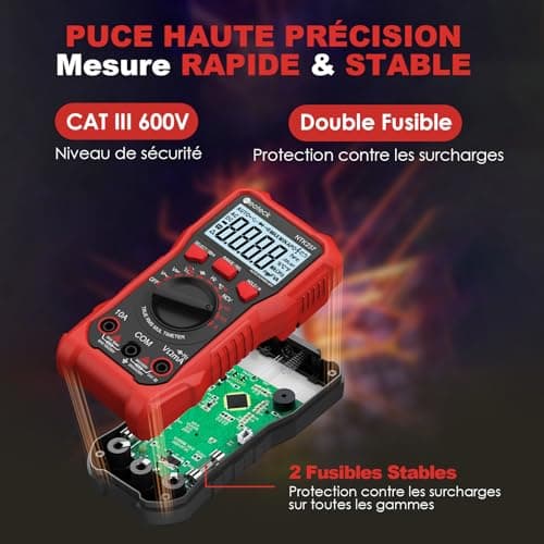 Neoteck Multimètre Numérique 2000 Comptages