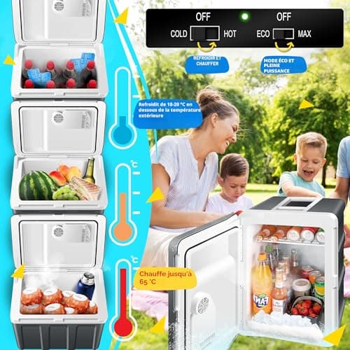 Glacière Électrique KESSER 40 L à Roulettes Chaud/Froid