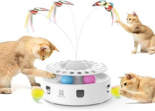 Jouet chat automatique Potaroma 3in1-Bai plume papillon