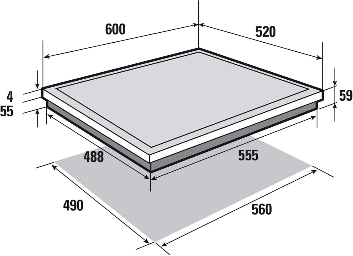 Sauter - SPI4360B - Plaque Induction - Table de Cuisson Encastrable - Noir - 3 Foyers - 7200W