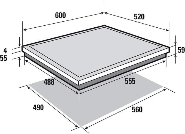 Sauter - SPI4360B - Plaque Induction - Table de Cuisson Encastrable - Noir - 3 Foyers - 7200W