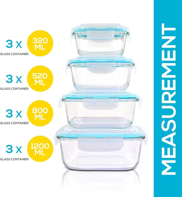 KICHLY Boîtes Alimentaires Verre