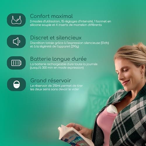 Tire-lait électrique Bebeconfort Discreet mains libres