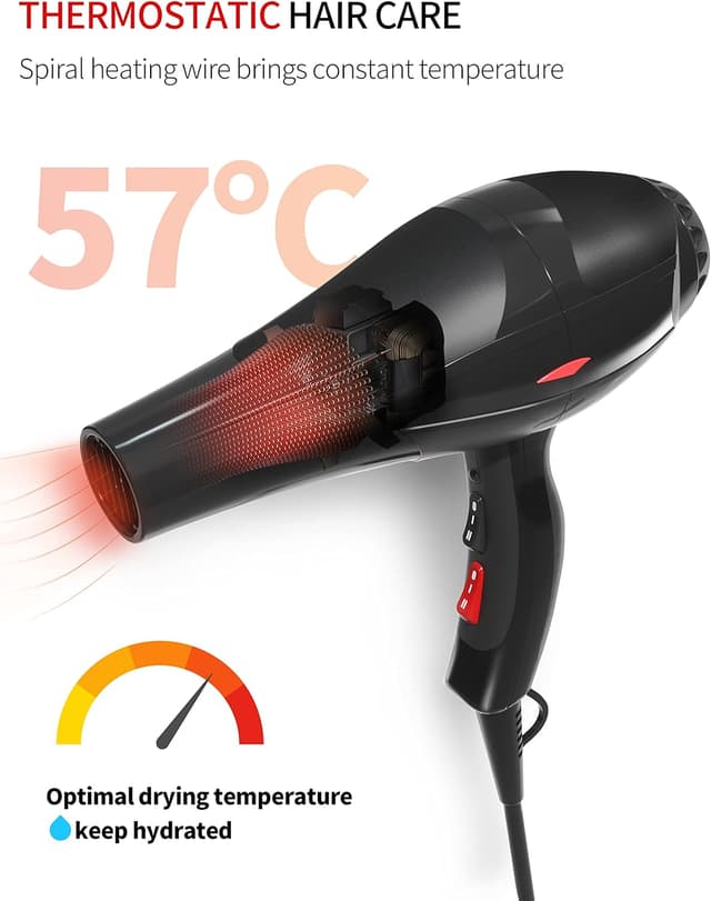 Sèche-Cheveux Professionnel 3500W Ionique