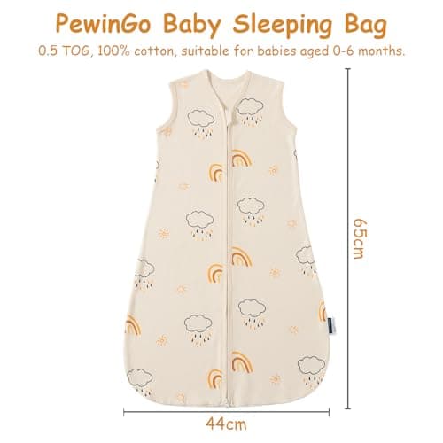 Gigoteuse PewinGo 0,5 TOG Lot de 2 - 0-6 Mois Coton