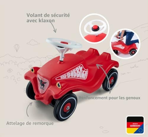 Porteur BIG Bobby Car Classic Rouge dès 12 mois