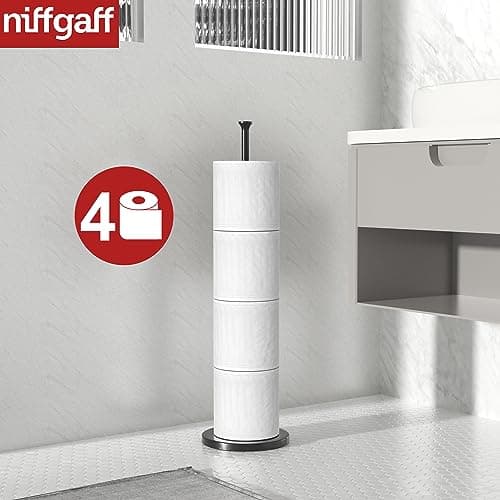 Niffgaff Porte Rouleau Toilette Acier Inox