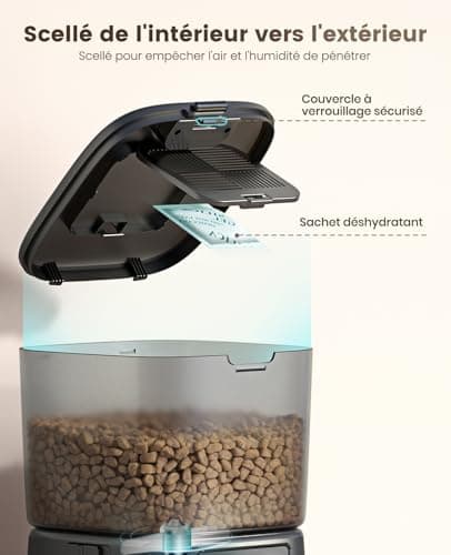 Distributeur Croquettes oneisall 3,5 L WiFi - 10 Repas