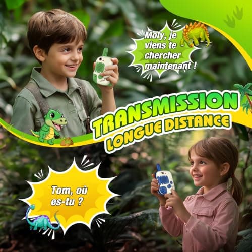 Talkie-walkie enfant Wootoyz Dinosaure canal unique