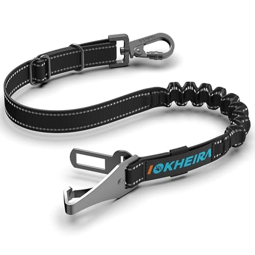 Ceinture sécurité chien IOKHEIRA réglable 50-80 cm