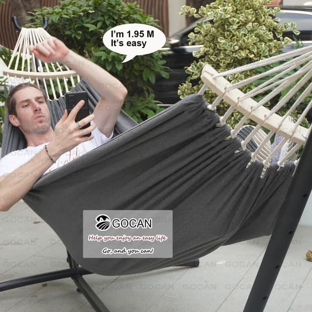 Hamac Double GOCAN - Relaxation XXL pour 2 Personnes
