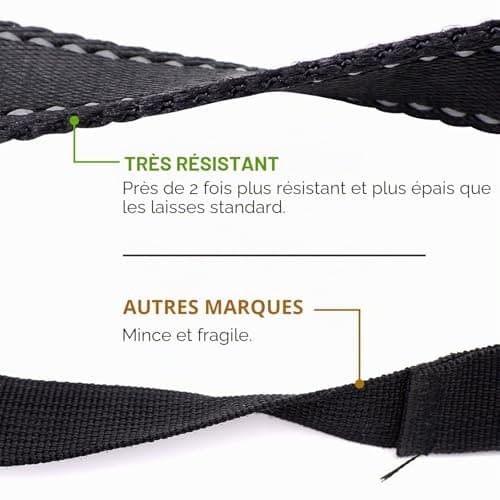 Laisse HRYSPN MW-887661265 double poignée 1,5 m