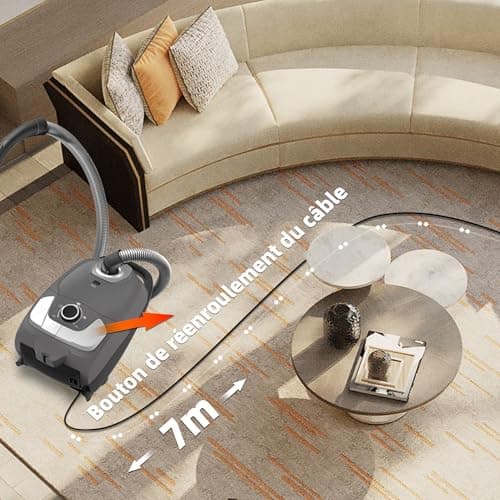 Akitas C11 900W Aspirateur avec Sac