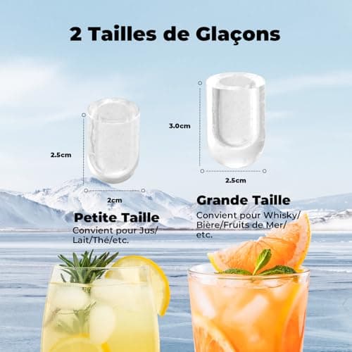 Machine à Glaçons Acmeenjoy 12 kg/24h, 2 Tailles