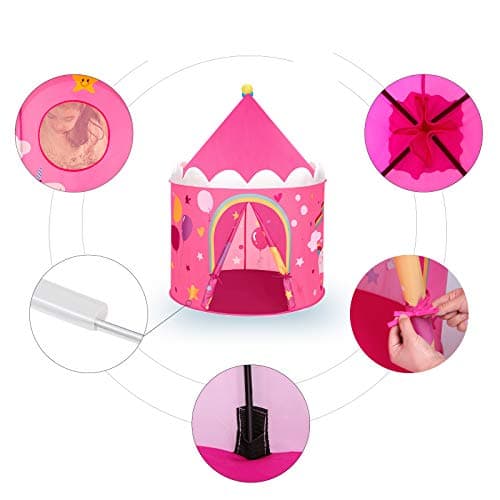 Tente château princesse SONGMICS LPT04PY pop-up