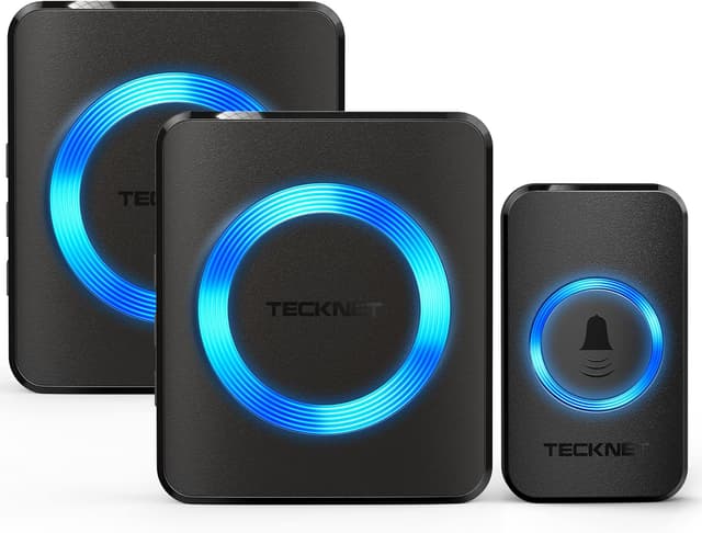 Sonnette sans Fil TECKNET - 400m, IP65, 60 Mélodies