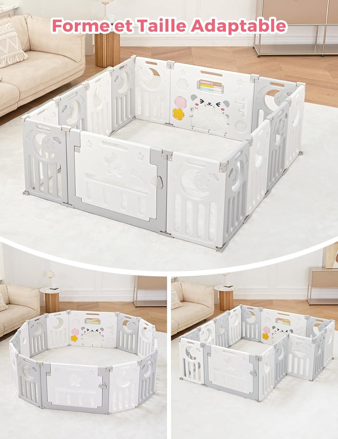 Parc Bébé Dripex Modulable XXL - 150x150cm