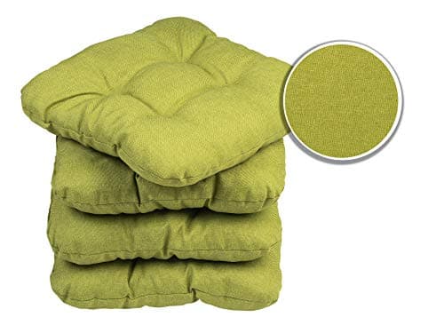 Synnypillow Set 4 galettes 40x40 Vert Limone