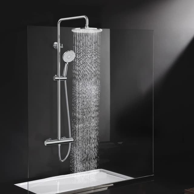 Colonne de Douche Thermostatique Rainsworth - 25cm, Haute Pression
