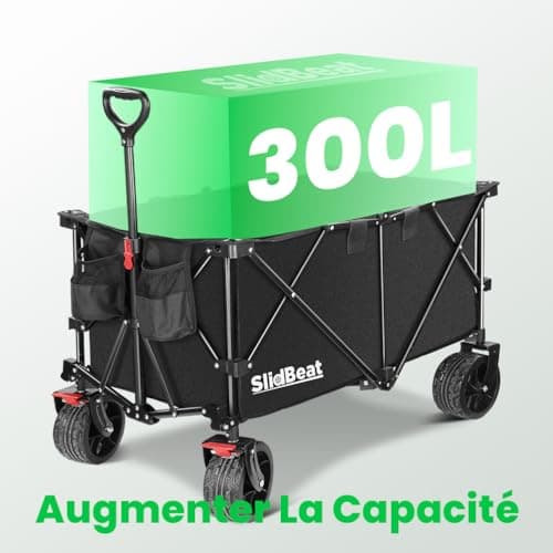 Chariot Plage SLIDBEAT 300 L - Cadre Triangulaire