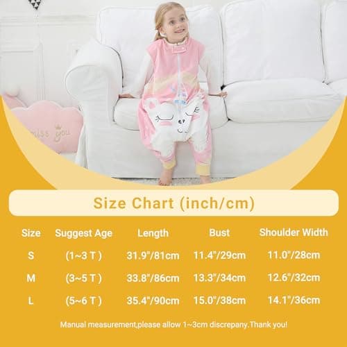 Gigoteuse COOKY.D 5-6 ans jambes séparées sans manches