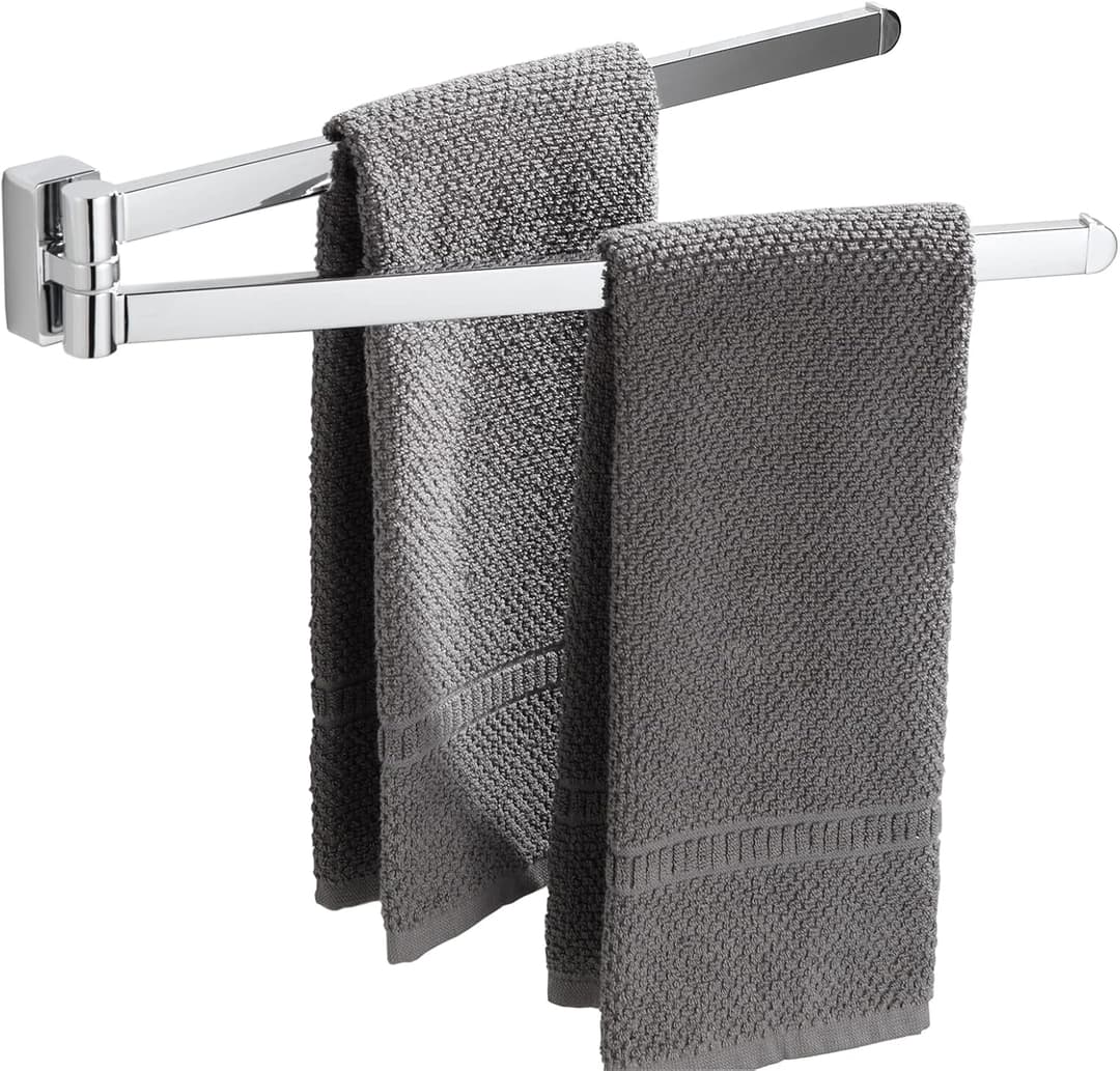 Porte-Serviettes Pivotant BGL - Acier Inoxydable Chromé