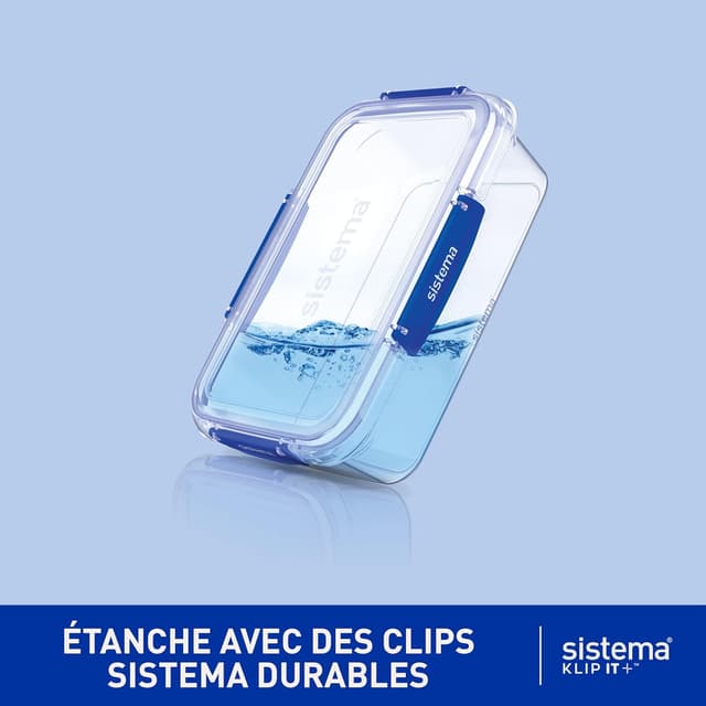 Sistema KLIP IT PLUS Boîtes Alimentaires 2,2L - 3 Pièces
