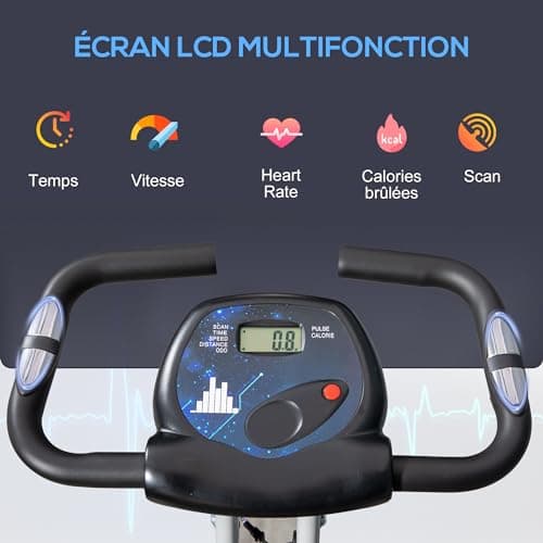 HOMCOM Velos d appartement pliable FFH