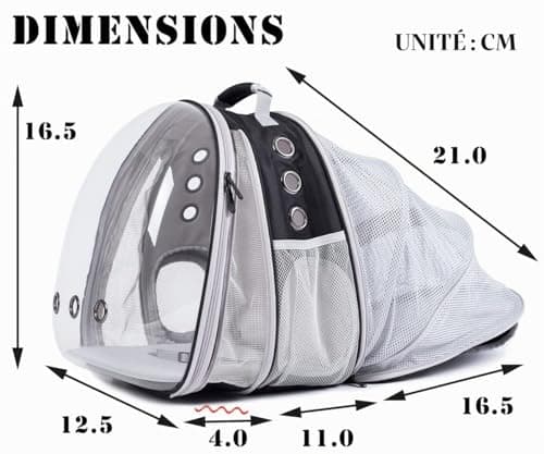 Sac à dos chat Interfashioner double extension 9 kg